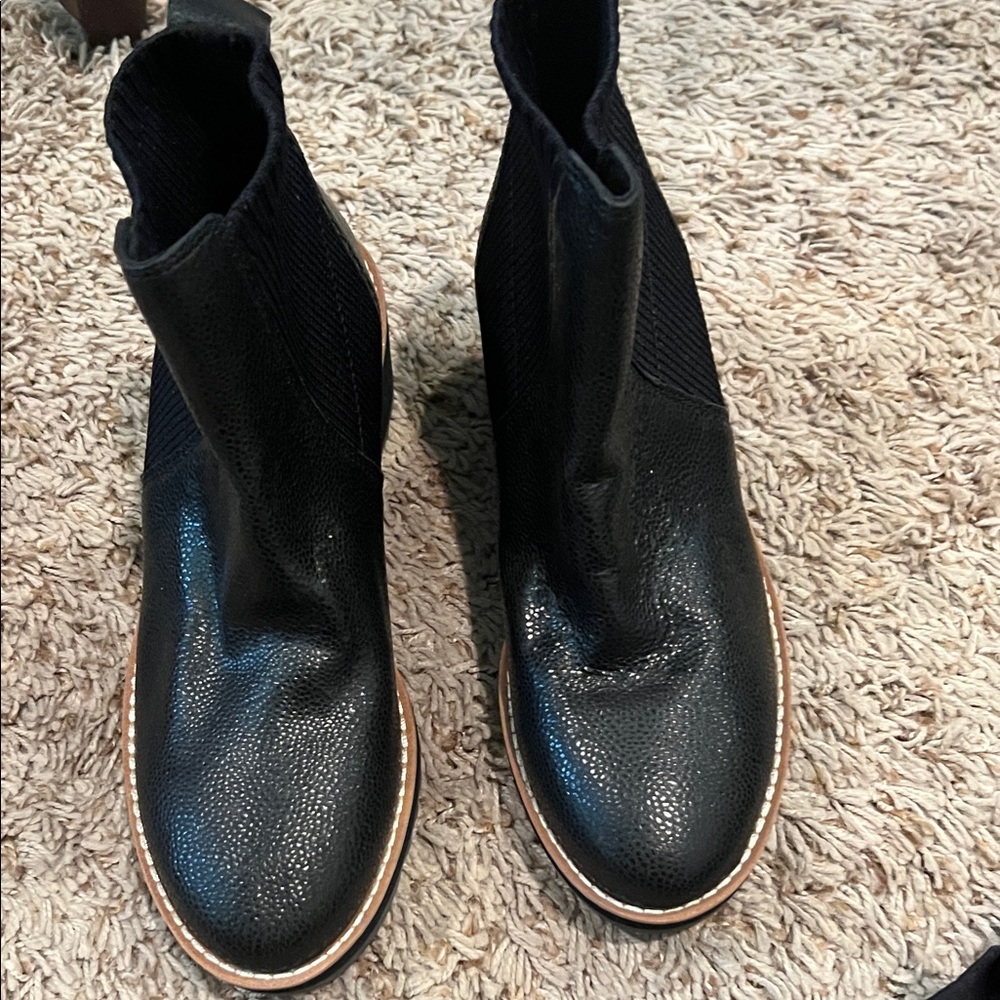 Eileen Fisher Black Ankle Boots
